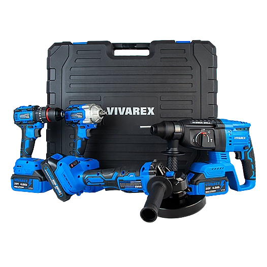 کیت شارژی ویوارکس مدل VR2404-BCK مجموعه 4 عددی با باتری ۲۴ ولت