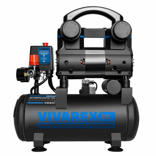 کمپرسور باد ویوارکس مدل VR1015-SS ظرفیت ۱۰ لیتر بدون روغن سایلنت